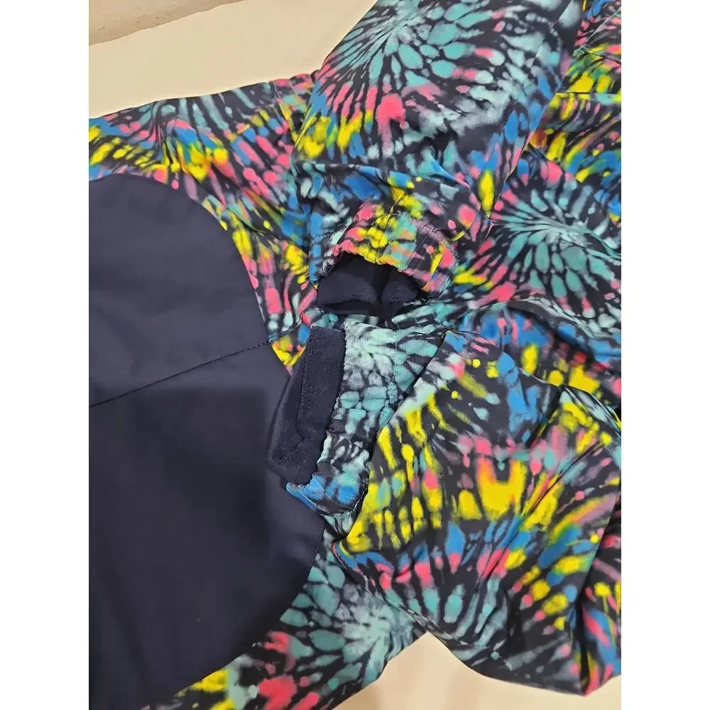 Lands' End Squall Kids Size 4 Hooded Colorblock Zip Snowsuit Pants Grow-a-longs